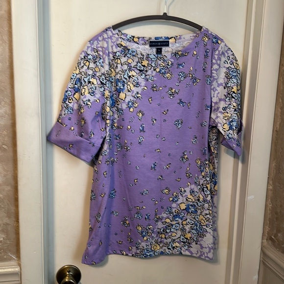 Karen Scott Short Sleeve Top Size XL NWOT - Picture 1 of 8